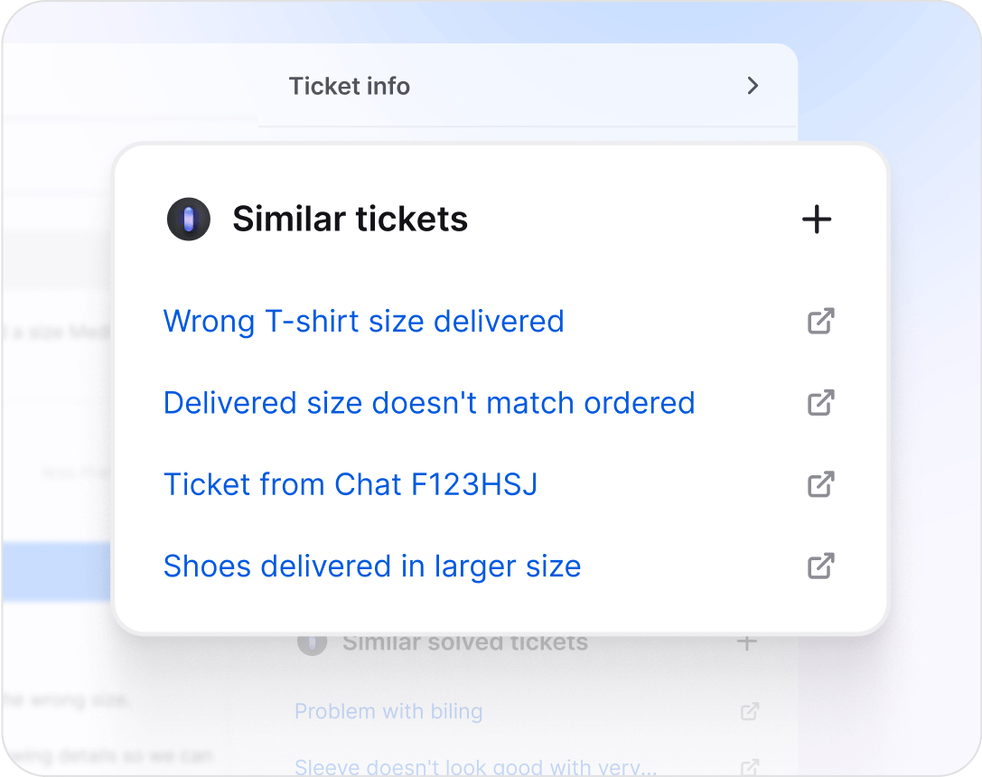 AI-based similar tickets feature in HelpDesk