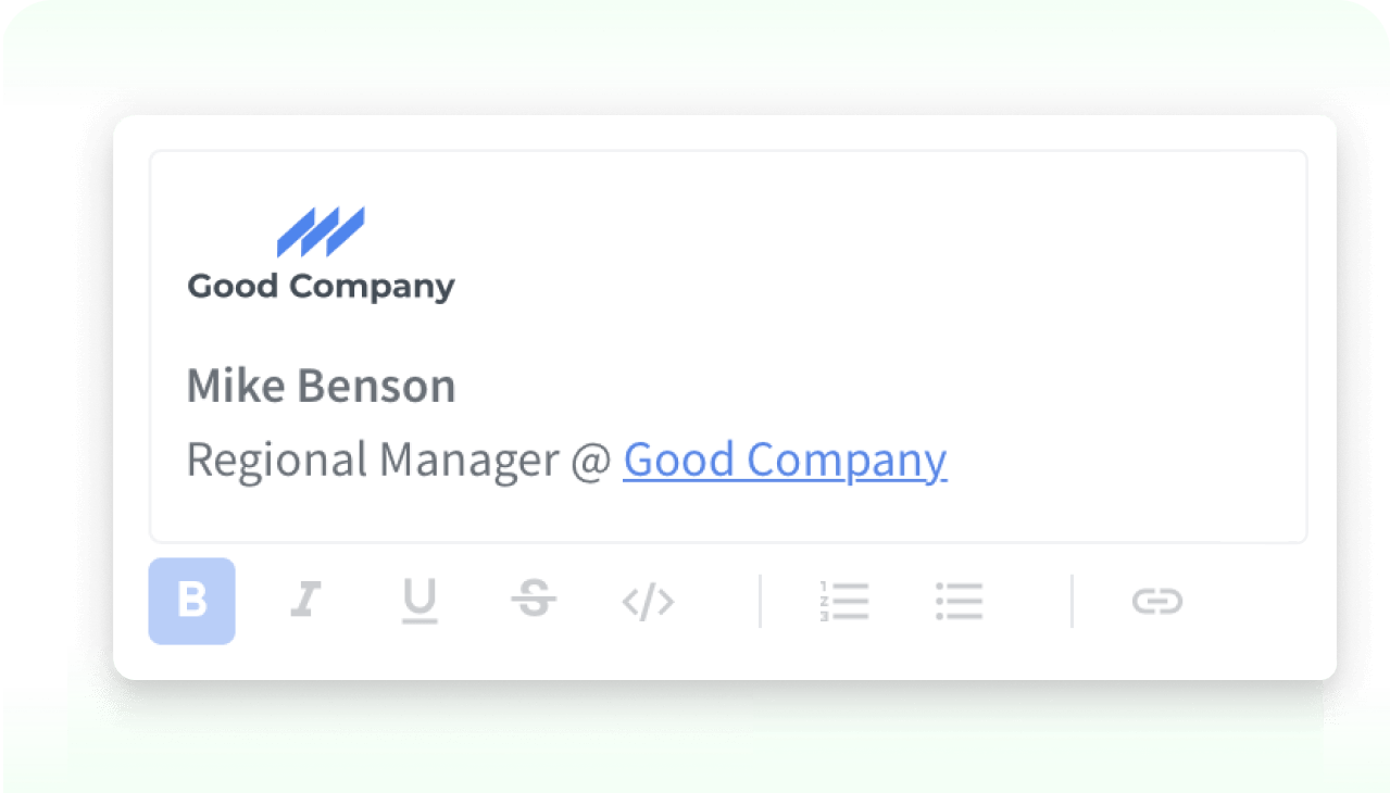 View of Agents signature in emails in HelpDesk app