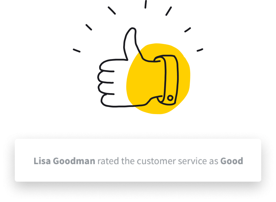 Illustration: Hand with thumb up