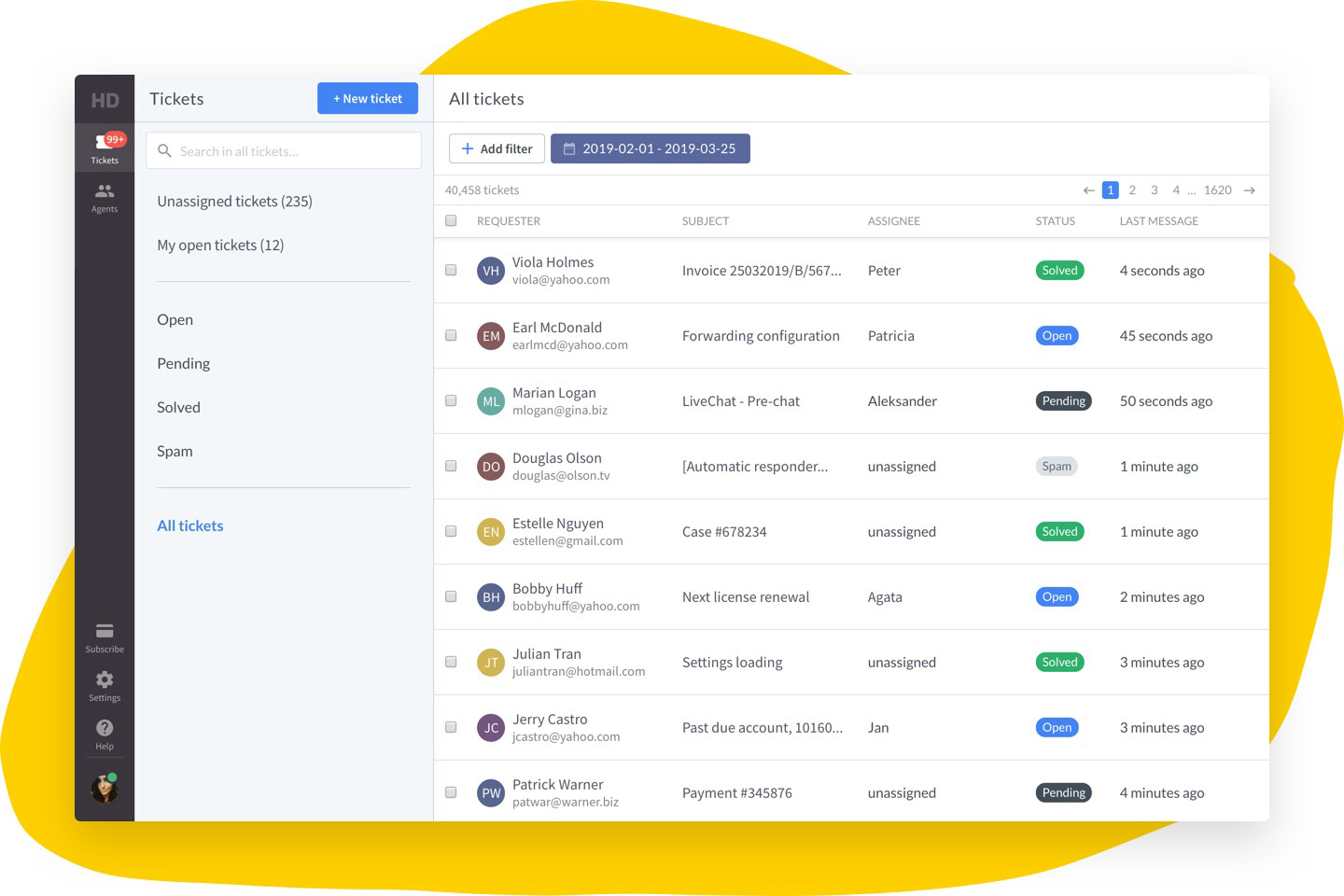 HelpDesk - Single ticket view