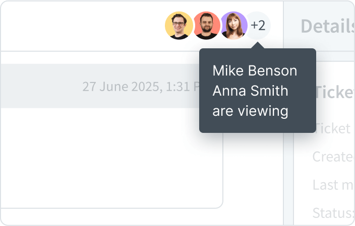 Collision detection in HelpDesk app