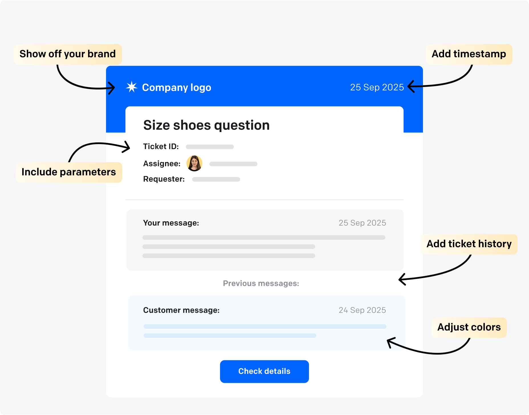 Customizing reply address in HelpDesk app