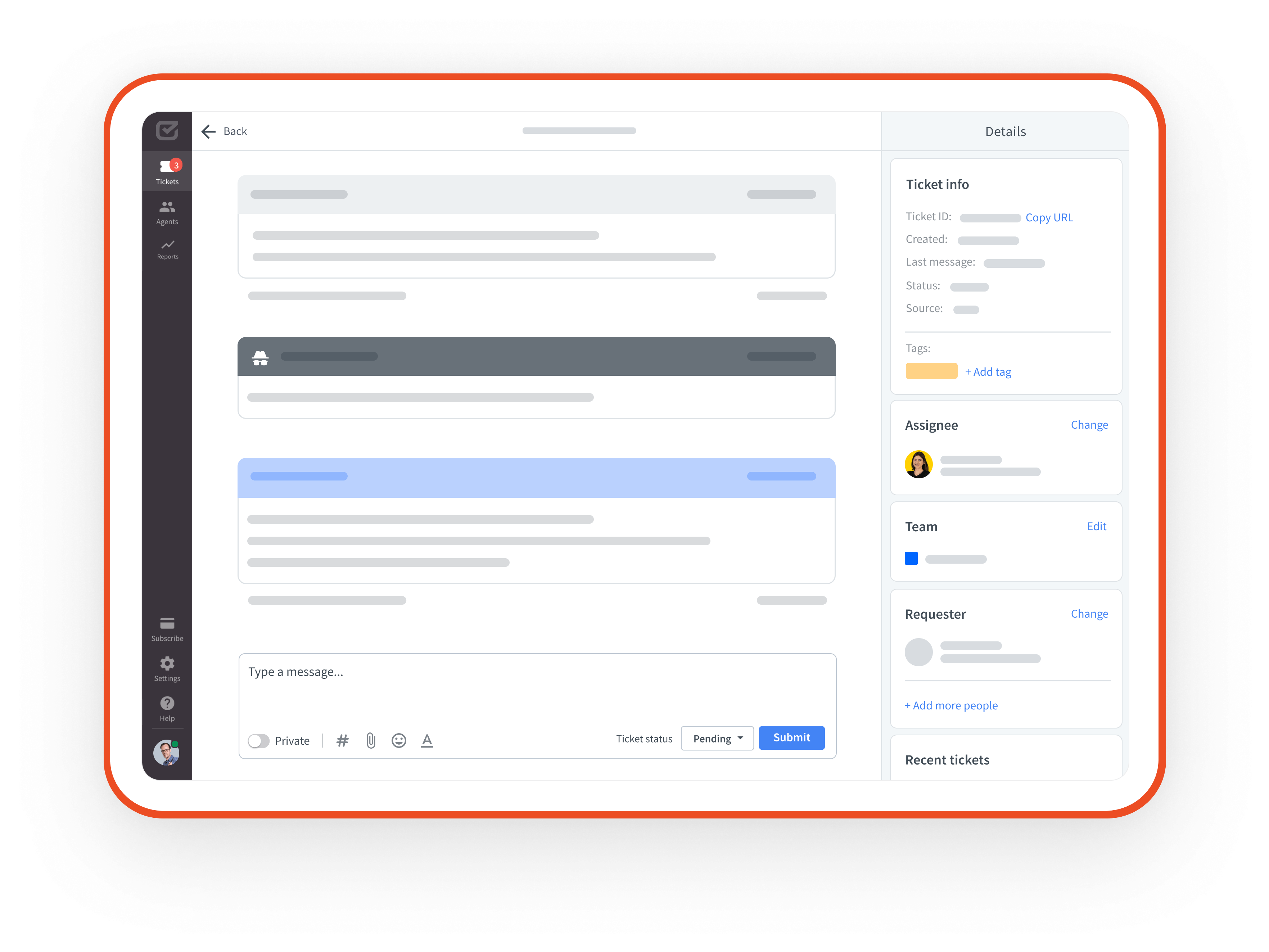 HelpDesk dahboard with Zapier tasks