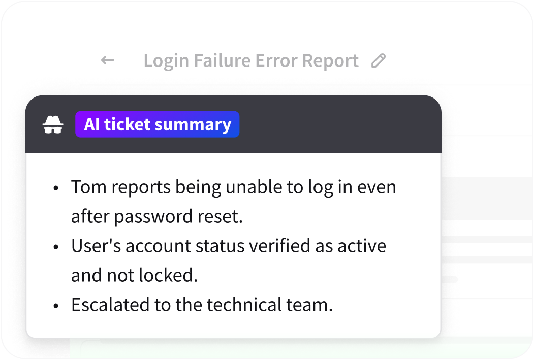 Example of automating actions in HelpDesk