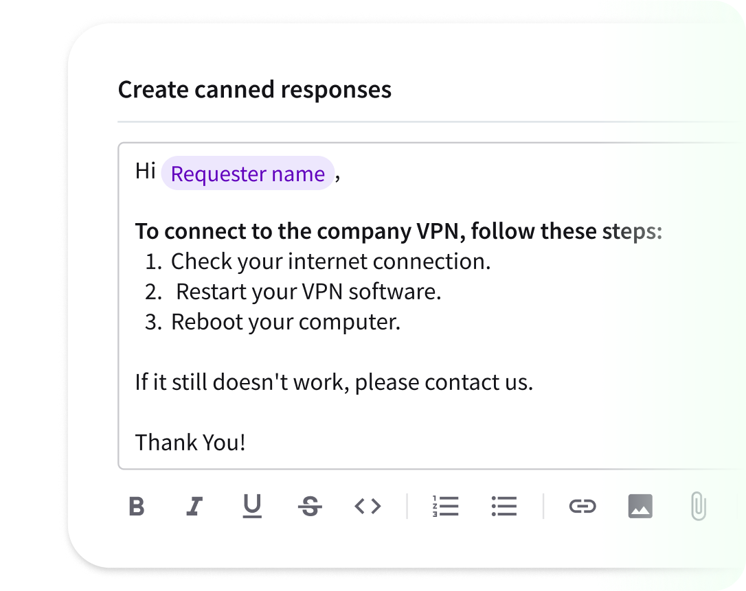 Defining debugging checklists in HelpDesk