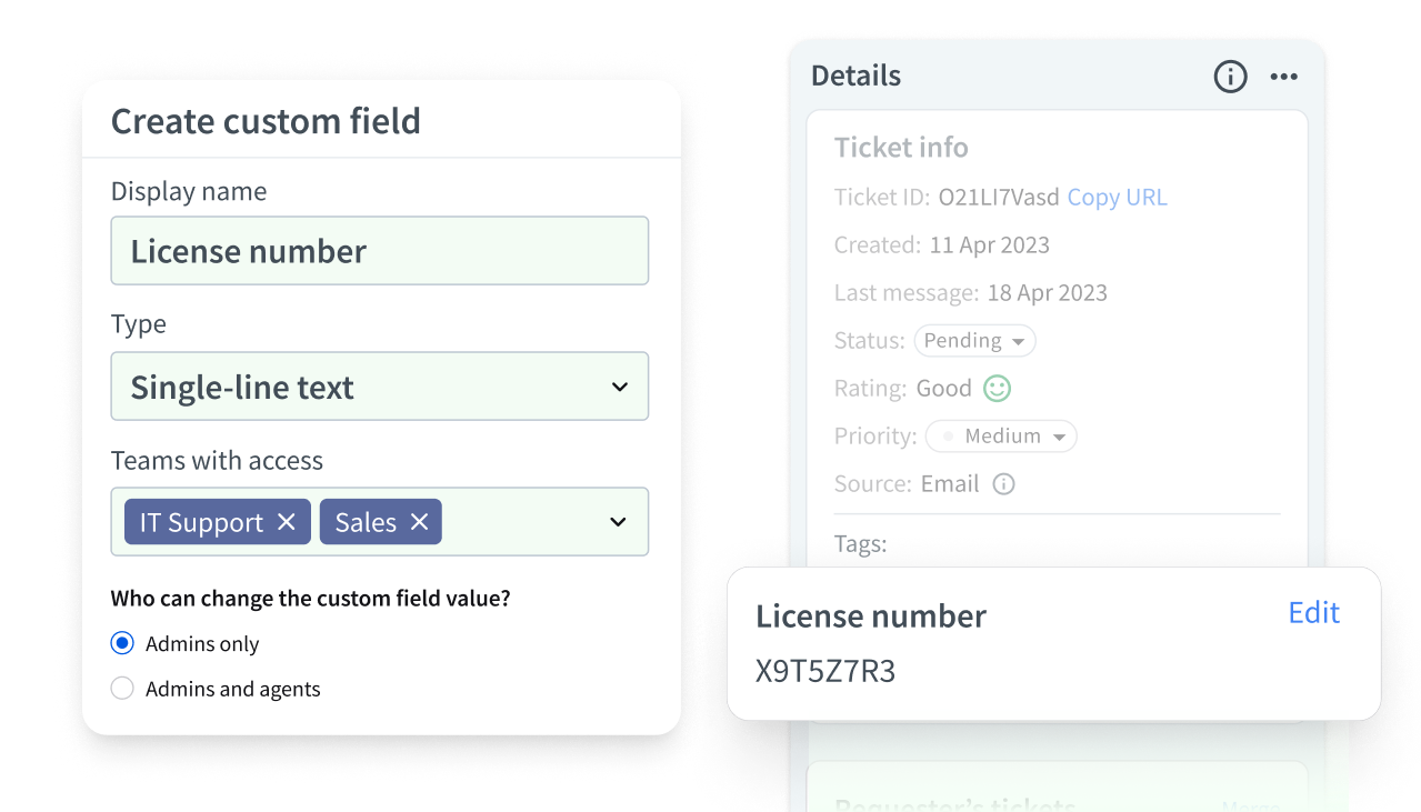 Creating custom fields in HelpDesk