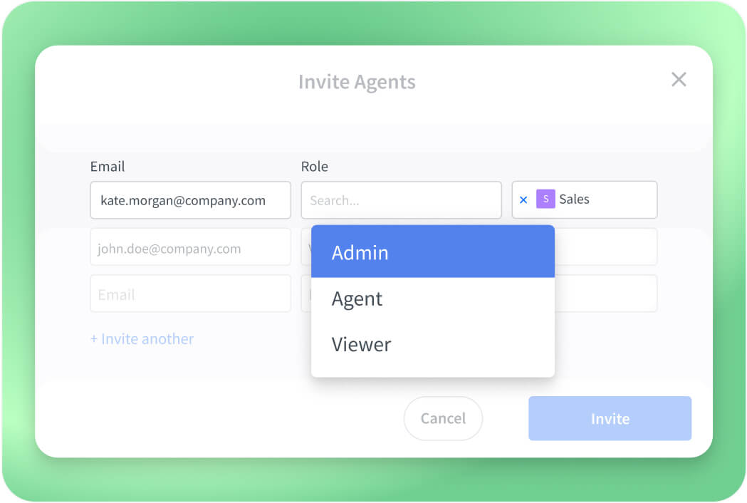 Role-based access control in HelpDesk