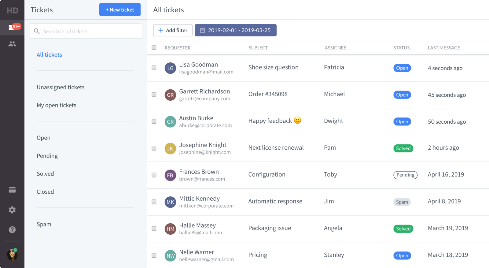 Web based HelpDesk app