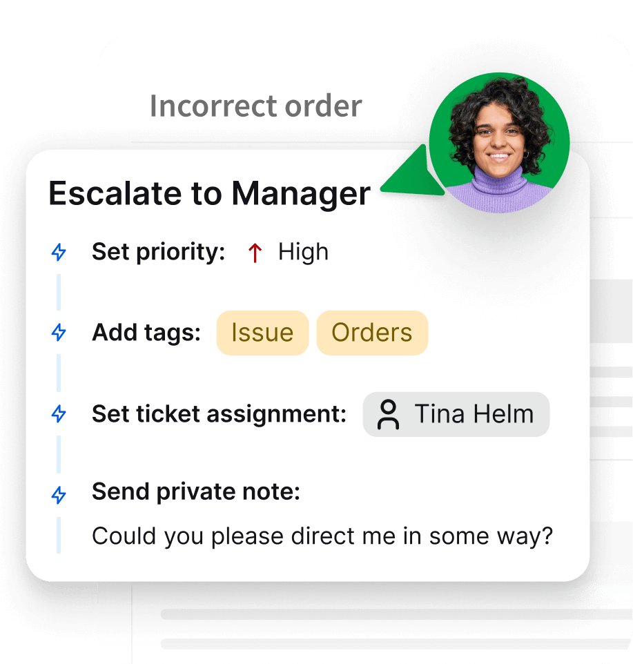 Macros in HelpDesk ticketing system
